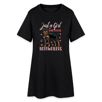 Rottweiler - Robe T-shirt Femme - noir - Devant