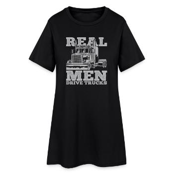 Camionneur - Robe T-shirt Femme - noir - Devant