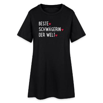 Beste Schwägerin der Welt - Frauen T-Shirt-Kleid - Schwarz - Vorne