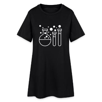 Trio de lunettes de chimie : Cups & Tubes - Robe T-shirt Femme - noir - Devant