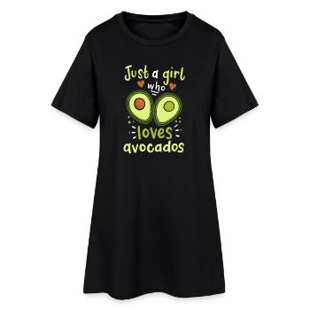 Avocat - Robe T-shirt Femme - noir - Devant