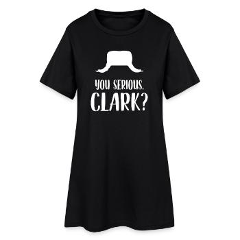 Vous serieux Clark - Robe T-shirt Femme - noir - Devant