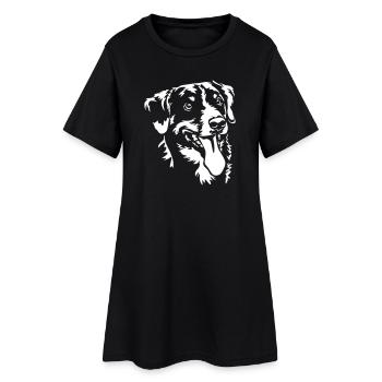 Appenzeller Sennenhund Head "Black Edition" - Robe T-shirt Femme - noir - Devant