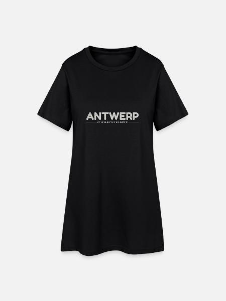 Coordonnées GPS Anvers Anvers - Robe T-shirt Femme - noir