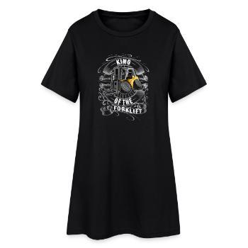 King Of The Forklift - Women’s T-Shirt Dress - black - Front