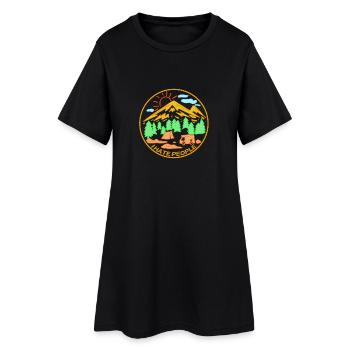 je déteste les gens - Robe T-shirt Femme - noir - Devant