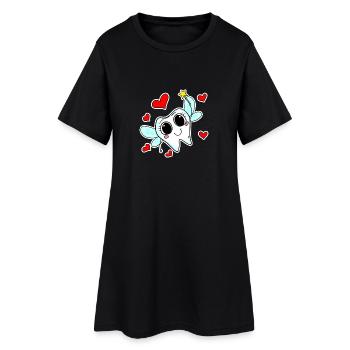 La magie des dents de la fée des dents - Robe T-shirt Femme - noir - Devant