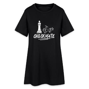 Joueur d'échecs échec et mat - Robe T-shirt Femme - noir - Devant