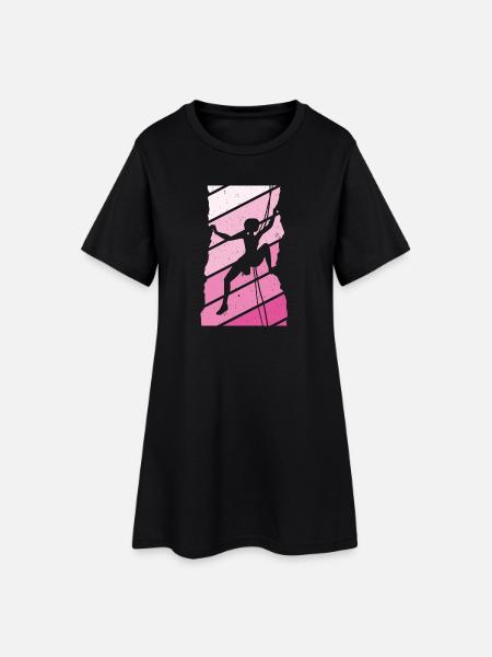 Escalade Grimpeur - Robe T-shirt Femme - noir