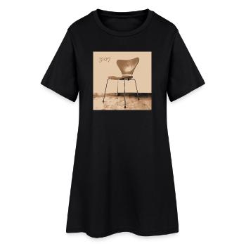 3107 No7 chaise Arne Jacobsen Fritz Hansen - Robe T-shirt Femme - noir - Devant
