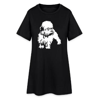 Dandie Dinmont Terrier "Black Edition" - Robe T-shirt Femme - noir - Devant