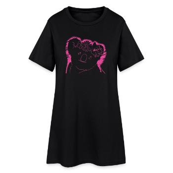 Koala Koala Ours - Robe T-shirt Femme - noir - Devant