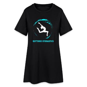 Gymnastique rythmique - Robe T-shirt Femme - noir - Devant