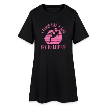 Escalade, Escalade de bloc - Robe T-shirt Femme - noir - Devant