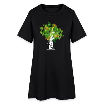 arbre arbres nature symbole couleurs couleurs - Robe T-shirt Femme - noir - Devant