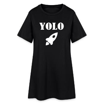 Yolo - Women’s T-Shirt Dress - black - Front