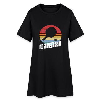 Ping-à-table Old papillon cadeau drôle - Robe T-shirt Femme - noir - Devant