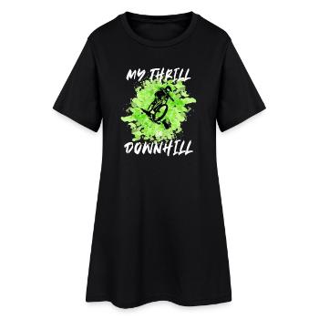 My Thrill is Downhill Mountainbike cadeau - Robe T-shirt Femme - noir - Devant