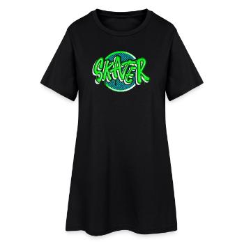 Patineurs - Robe T-shirt Femme - noir - Devant