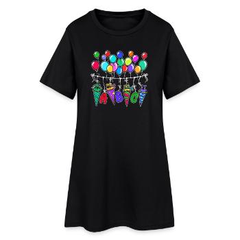 Sac d’école au début de l’école sac à sucre - Robe T-shirt Femme - noir - Devant