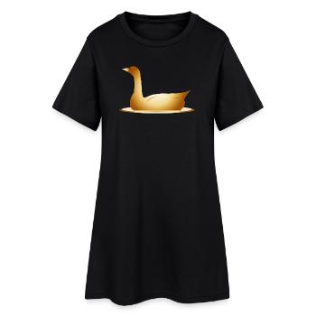 l’oie d’or féerique et mystérieuse - Robe T-shirt Femme - noir - Devant