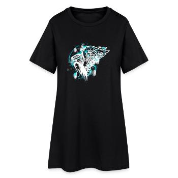 Nurse Angel - Angel Wings - Women’s T-Shirt Dress - black - Front