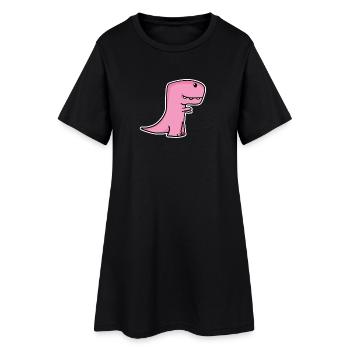 Dinosaurs for children - Women’s T-Shirt Dress - black - Front