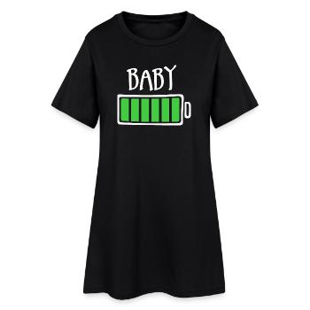 Out of Batteries - Bébé (sombre) - Robe T-shirt Femme - noir - Devant