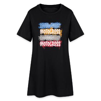 Motocross - Robe T-shirt Femme - noir - Devant