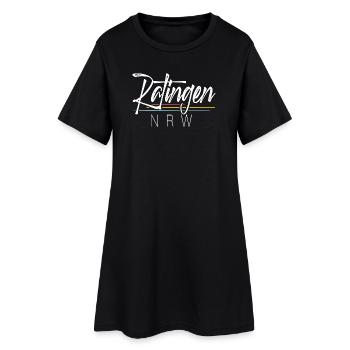 Ratingen Nrw - Frauen T-Shirt-Kleid - Schwarz - Vorne
