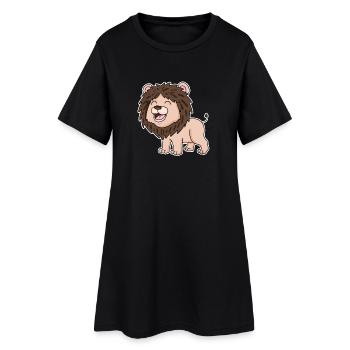 Bébé Lion - Robe T-shirt Femme - noir - Devant
