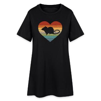 Rat rats - Robe T-shirt Femme - noir - Devant