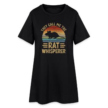 Rat rats - Robe T-shirt Femme - noir - Devant