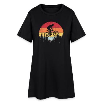 Sunset Ridge MTB Jump - Women’s T-Shirt Dress - black - Front