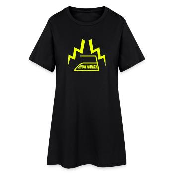 IRON WOMAN Foudre Super Maman Cadeau de la Fête des Mères - Robe T-shirt Femme - noir - Devant