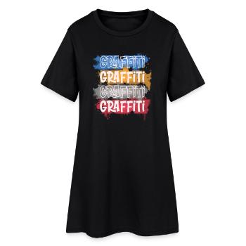 graffiti - Women’s T-Shirt Dress - black - Front