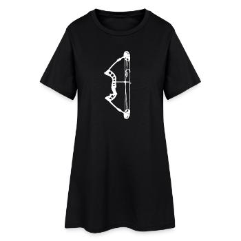 Tir à l’arc Chasseur d’arcs Chasse à l’arc - Robe T-shirt Femme - noir - Devant
