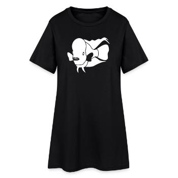 Aquaristik Aquarium - Frauen T-Shirt-Kleid - Schwarz - Vorne