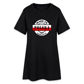 MADE IN POLSKA Pologne Poland drapeau cadeau - Robe T-shirt Femme - noir - Devant