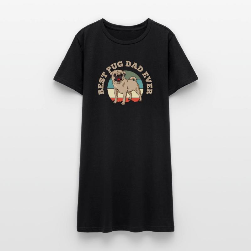 Mops Sukienka T-shirtowa damska