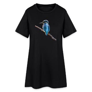 Oiseau de glace - Robe T-shirt Femme - noir - Devant