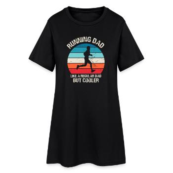 Running Dad Funny Marathon Runner Vintage - Robe T-shirt Femme - noir - Devant