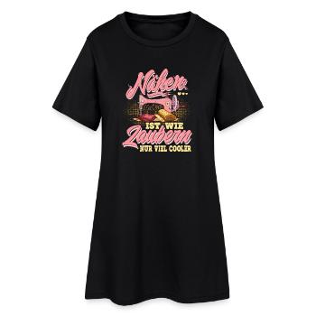 Couture - Robe T-shirt Femme - noir - Devant