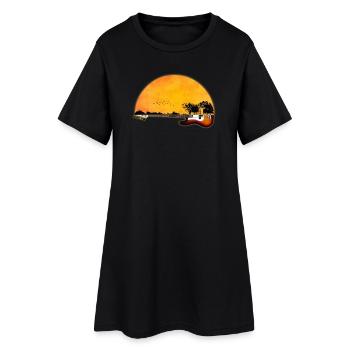 guitare nature - Robe T-shirt Femme - noir - Devant