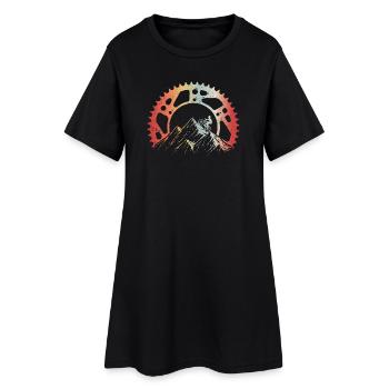 Vélo de montagne VTT Descente en vélo Cyclisme - Robe T-shirt Femme - noir - Devant