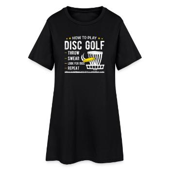 Disc Golf - Robe T-shirt Femme - noir - Devant