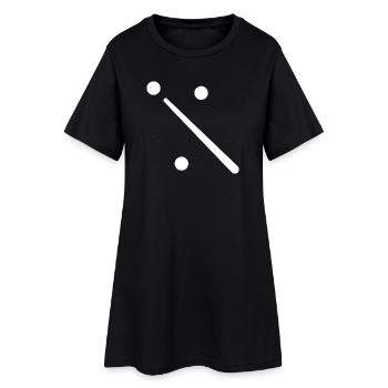 Billard Billardspiel - Robe T-shirt Femme - noir - Devant