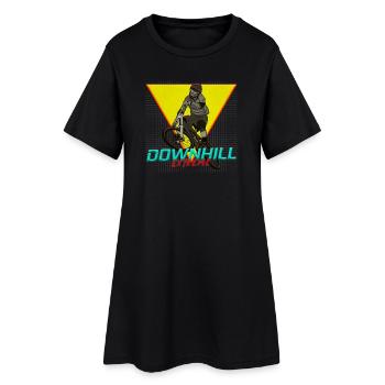 Motif extrême en descente - Robe T-shirt Femme - noir - Devant