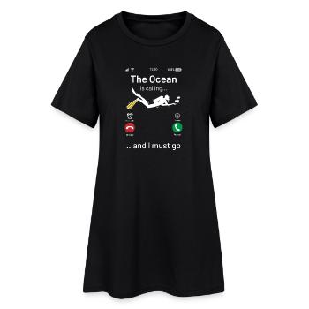 diver - Women’s T-Shirt Dress - black - Front
