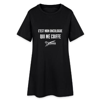 Quand le médical s’occupe aussi de la coiffure - Robe T-shirt Femme - noir - Devant